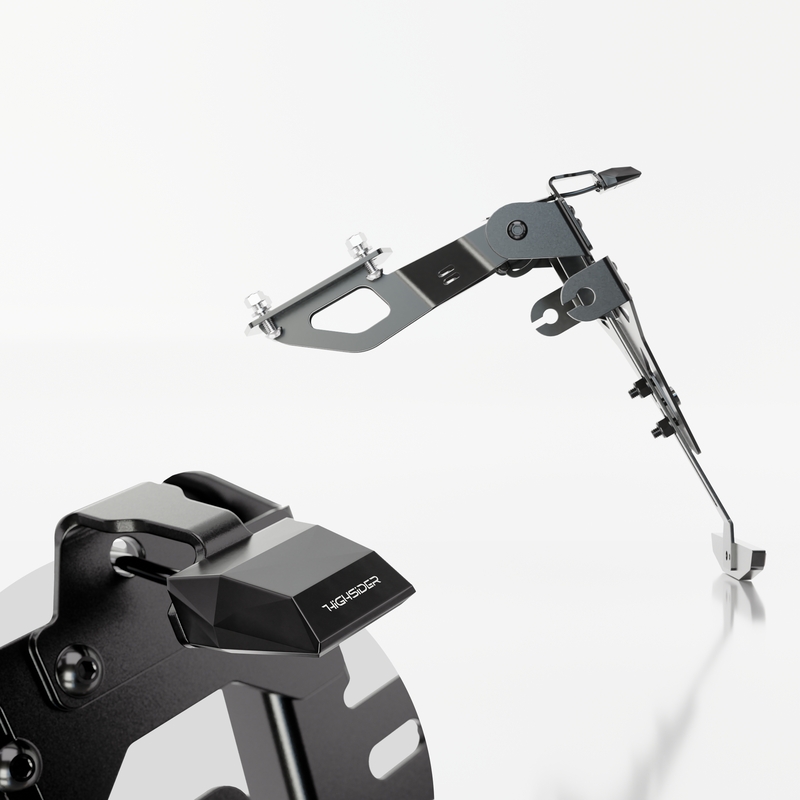 Support de plaque d'immatriculation avec éclairage Highsider Akron RS PRO Kawasaki Z650, Ninja 650 noir