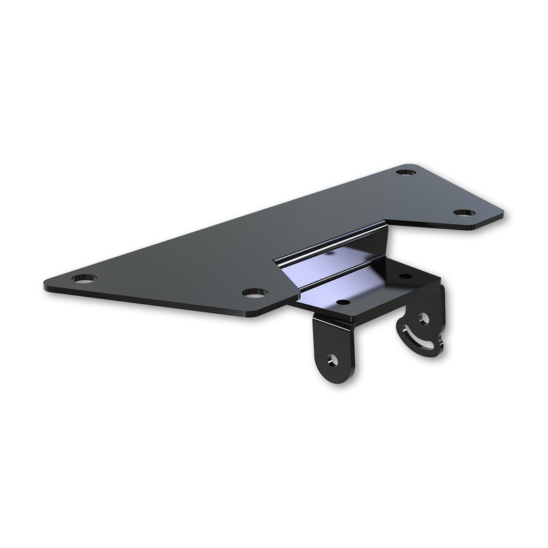 Support de plaque d'immatriculation avec éclairage Highsider Akron RS PRO Suzuki SV noir