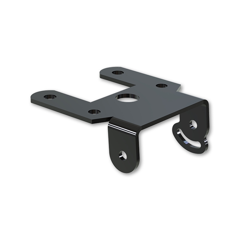 Support de plaque d'immatriculation avec éclairage Highsider Akron RS PRO Yamaha YZF-R1, R6 noir