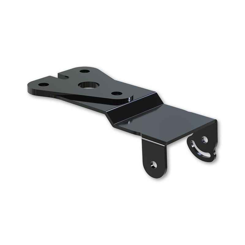 Support de plaque d'immatriculation avec éclairage Highsider Akron RS PRO Yamaha YZF-R125 (ABS) noir