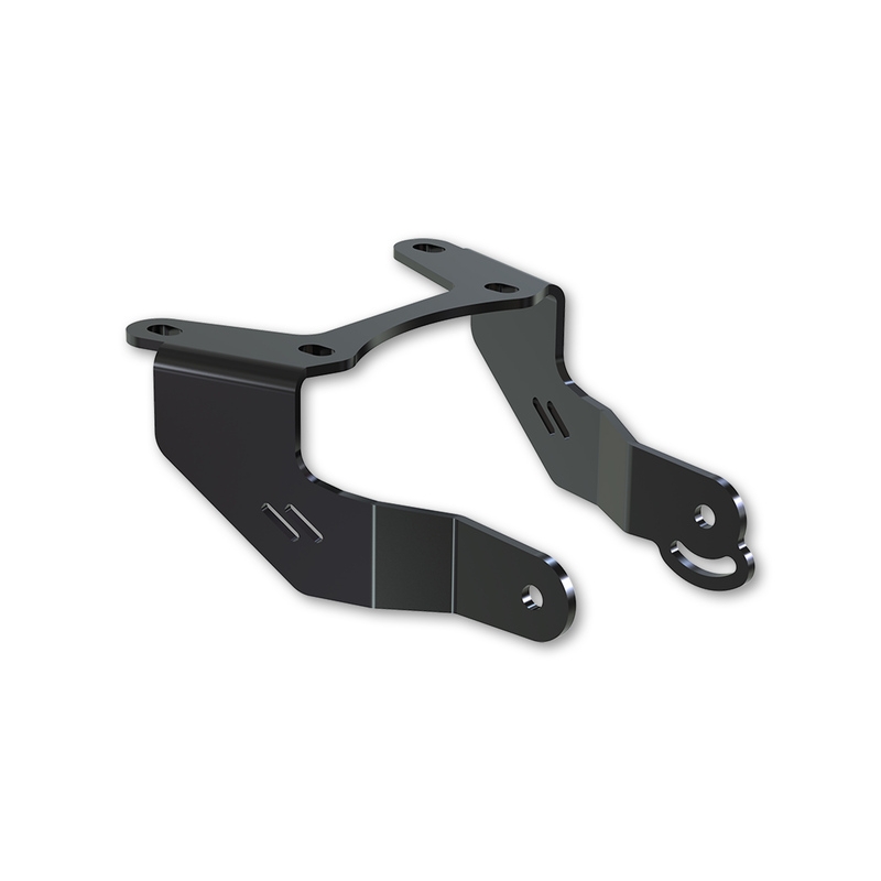 Support de plaque d'immatriculation avec éclairage Highsider Akron RS PRO Yamaha MT-09 noir
