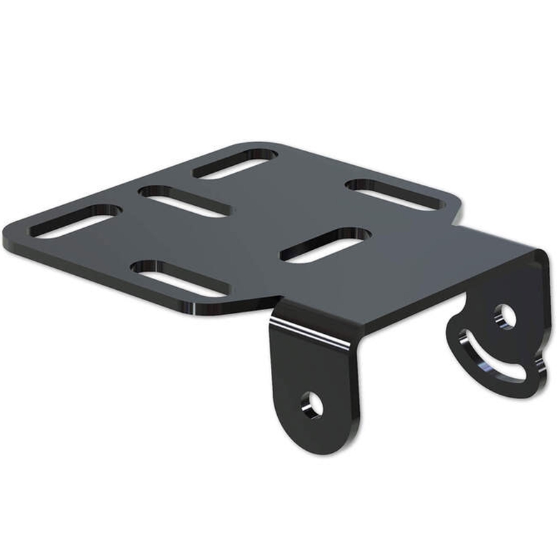 Support de plaque d'immatriculation universel Highsider Akron RS PRO avec éclairage noir