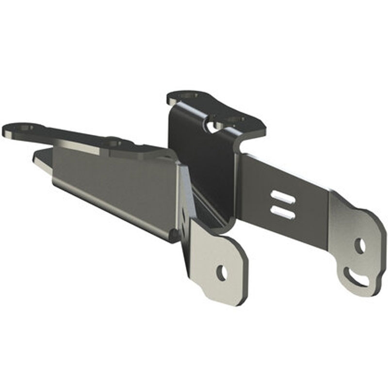 Support de plaque d'immatriculation avec éclairage Highsider Akron RS PRO Yamaha Tracer noir