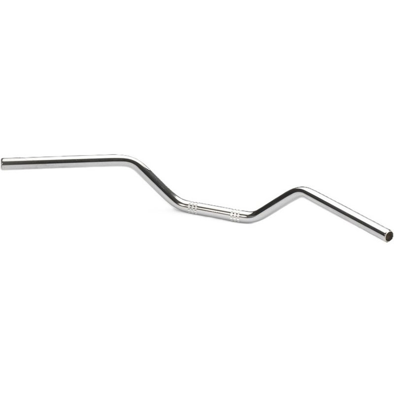 Guidon moto Highsider PRO Flat Track L14 90 mm chromé