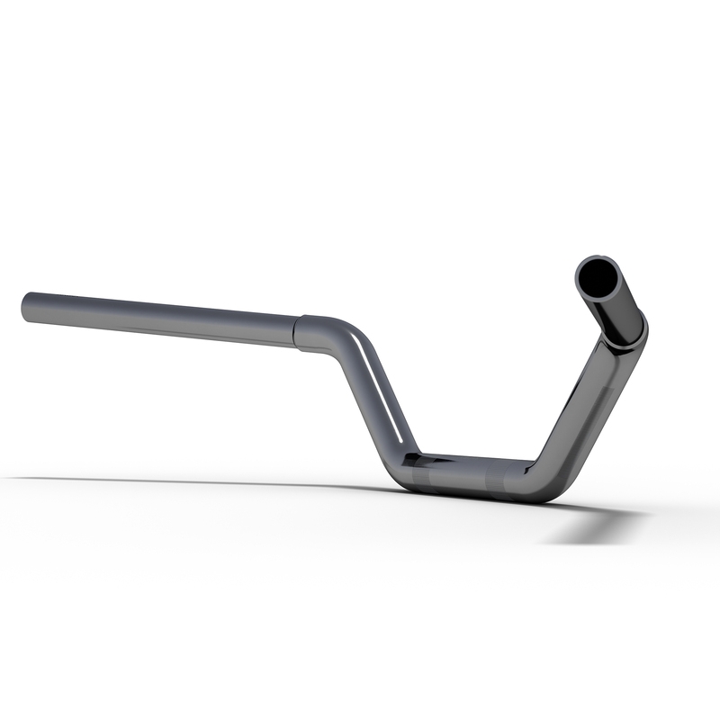 Guidon moto Highsider PRO Flat Track Guidon chromé