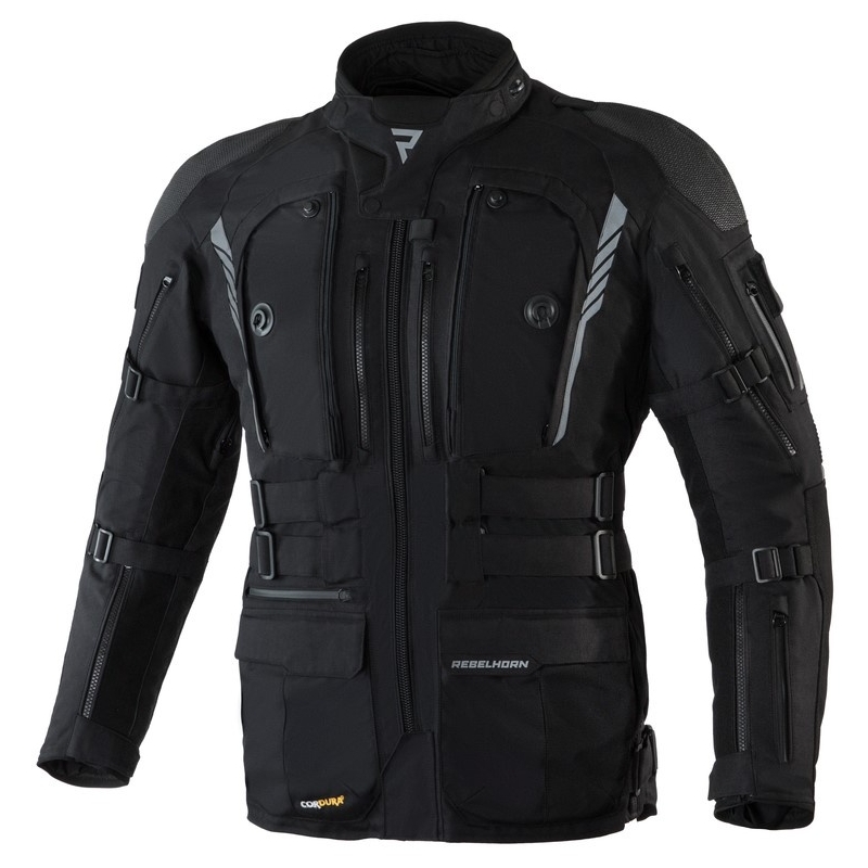 Veste de moto noire Rebelhorn Patrol