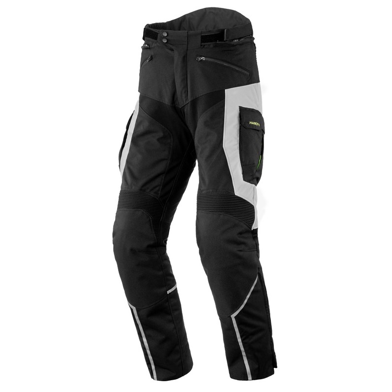 Pantalon de moto Rebelhorn Hardy II gris-noir-jaune fluo soldes