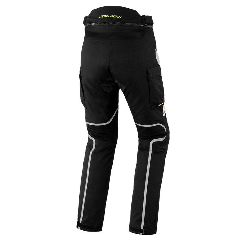 Pantalon de moto Rebelhorn Hardy II Grey-Black-Fluo Yellow pour femme soldes