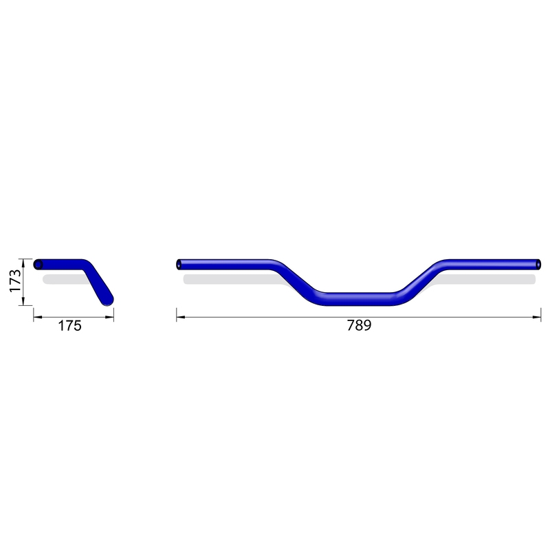 Guidon moto Highsider PRO X-Bar Naked Bike X02 noir