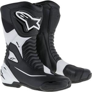 Bottes de moto Alpinestars SMX-S noir-blanc