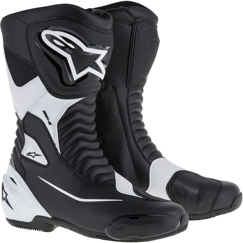 Bottes de moto Alpinestars SMX-S noir-blanc