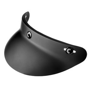Visière courte noire pour casques Cassida Oxygen/Eso