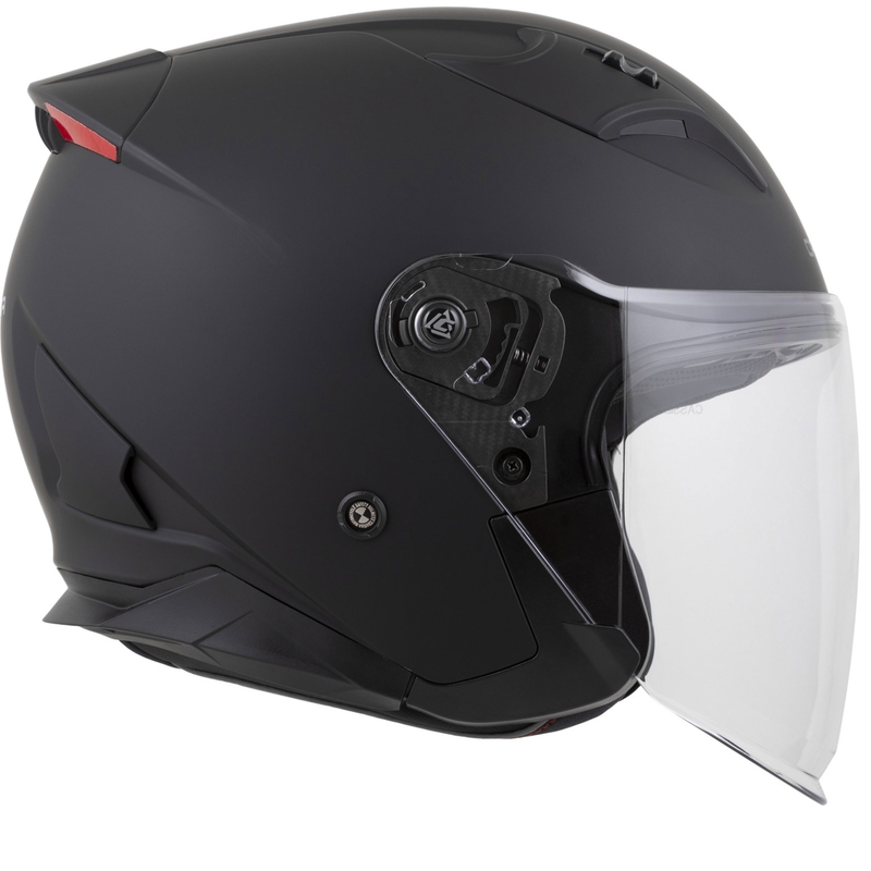 Casque moto ouvert Cassida Reflex 2.0 Solid, noir mat et gris foncé