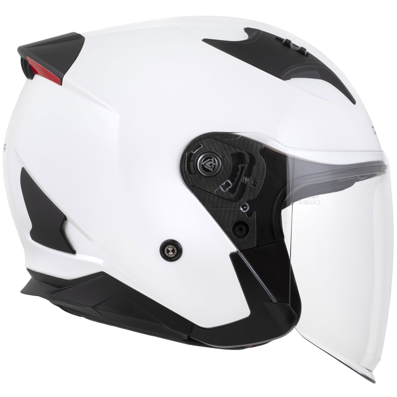 Casque moto jet Cassida Reflex 2.0 Solid blanc-noir