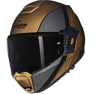 Casque moto modulable Nolan N120-1 Vernis spécial N-COM 342 sable-noir