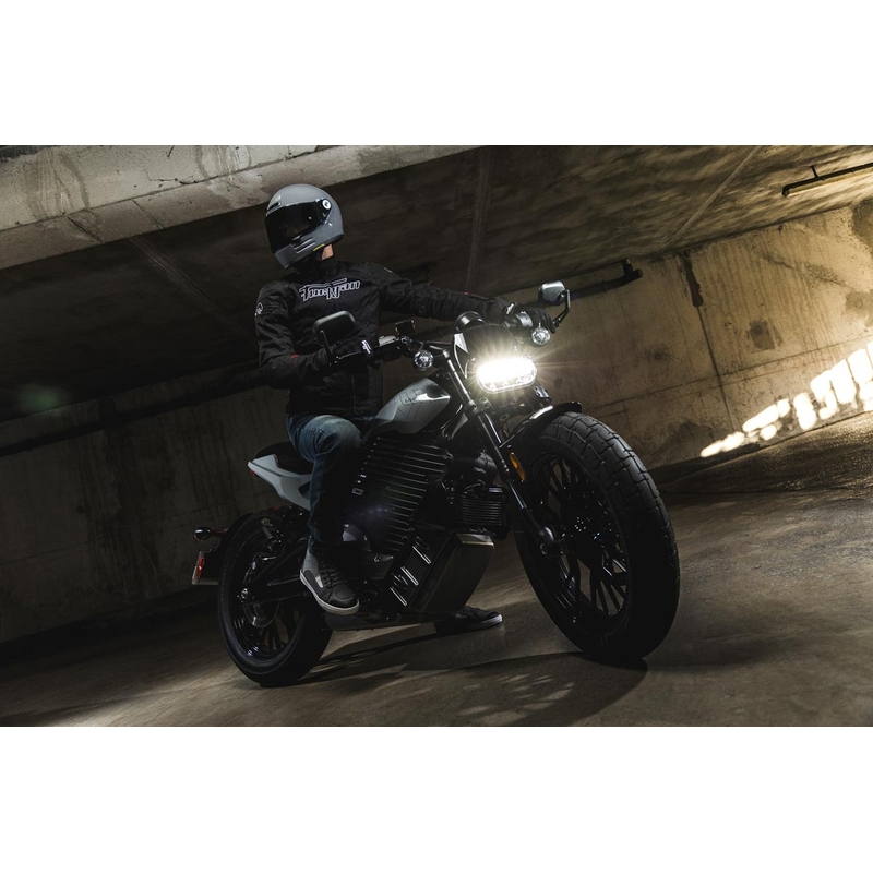 Blouson moto Furygan WB08 Vented + noir-blanc