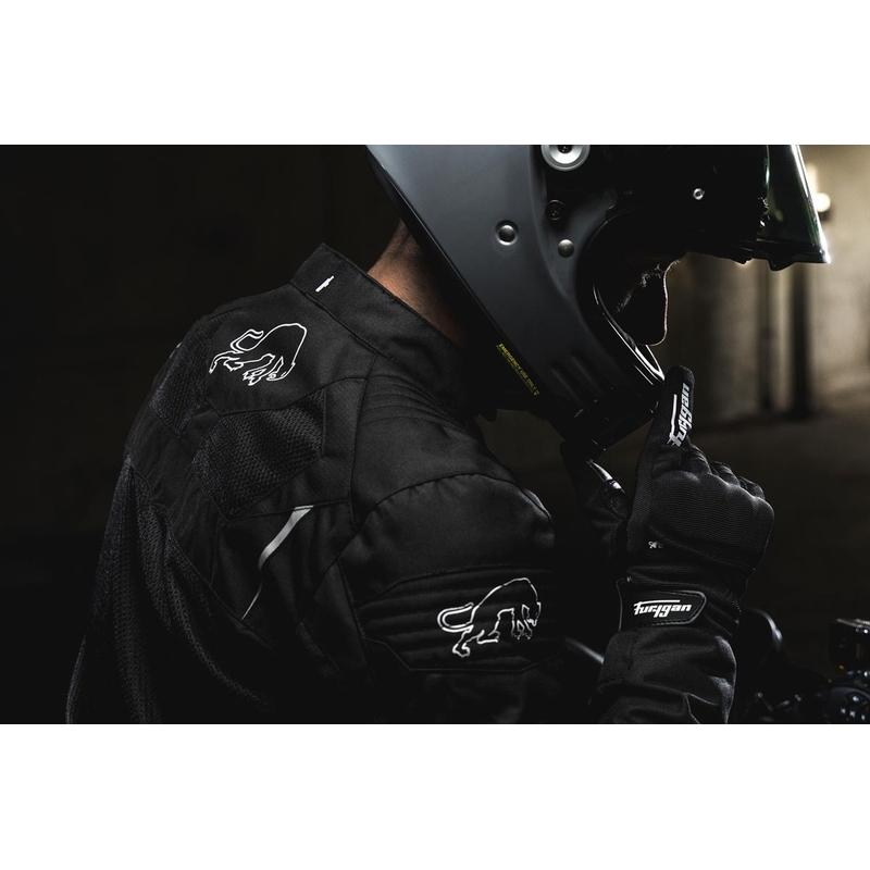 Blouson moto Furygan WB08 Vented + noir-blanc