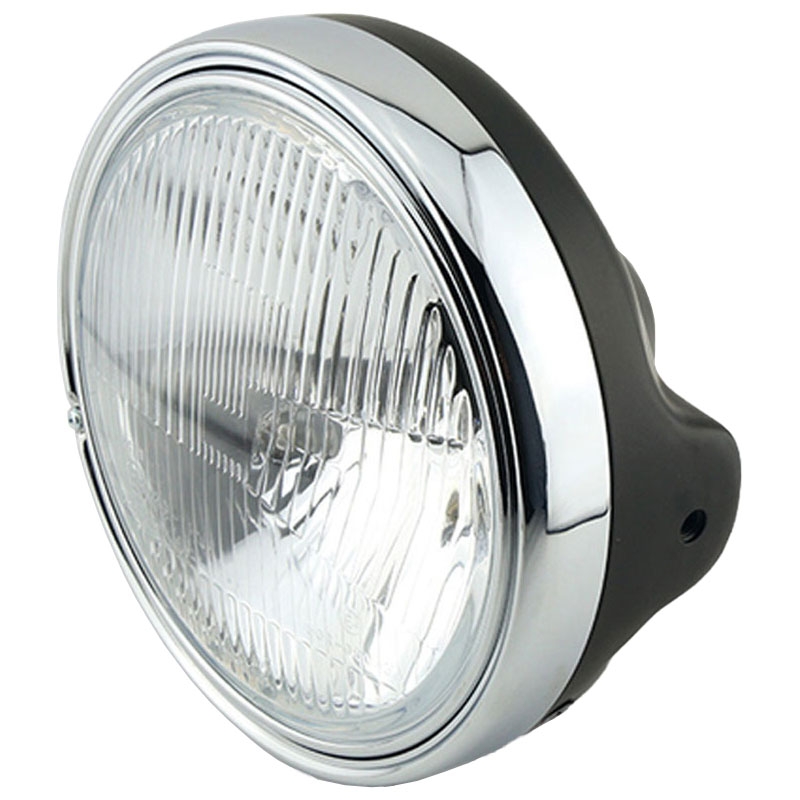 Phare Highsider Smart LTD 7 avec verre gaufré, noir brillant