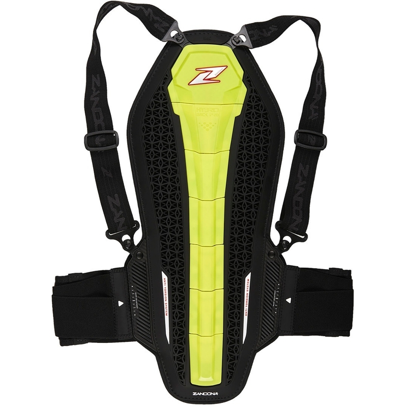 Protège-dos Zandona Hybrid Back Pro X7 jaune fluo 168-177 cm