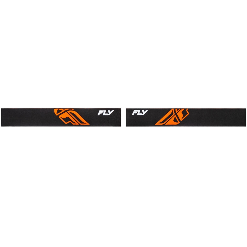 Lunettes de motocross Fly Racing Focus noir-orange II avec plexiglas transparent