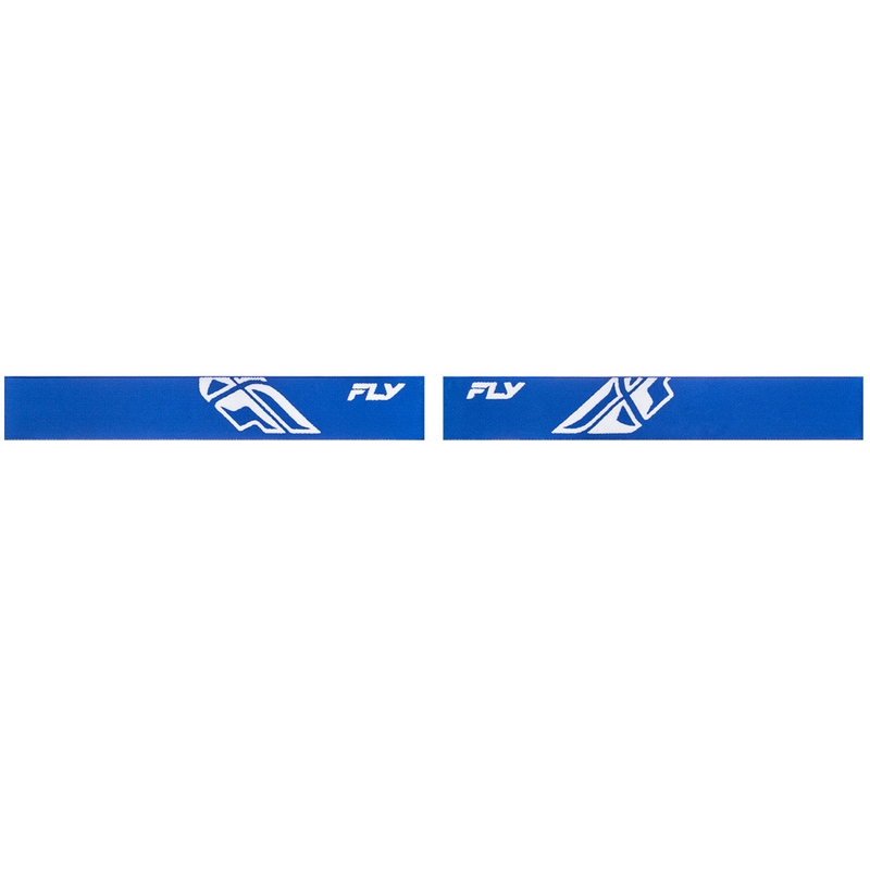 Lunettes de motocross pour enfants FLY Racing Focus bleu-blanc avec plexiglas transparent