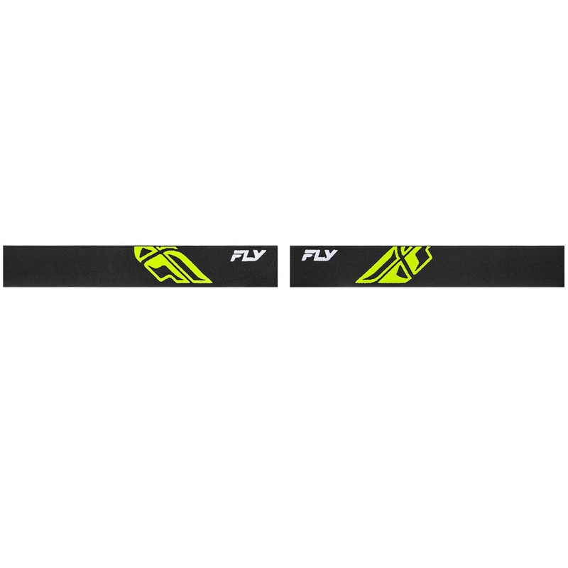 Lunettes de motocross Fly Racing Focus pour enfant, noir-vert fluo, verres transparents