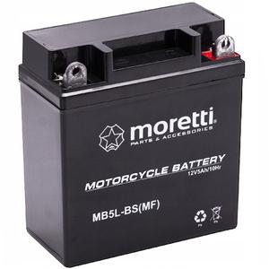 Batterie gel sans entretien Moretti MB5L-BS, 12V 5Ah sans voltmètre