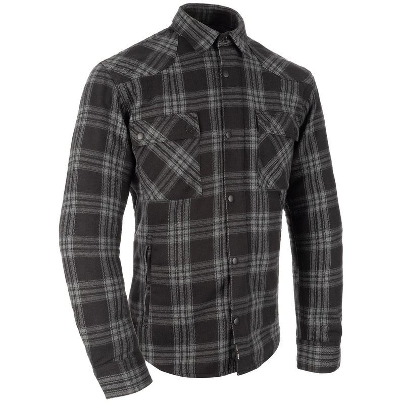 Chemise de moto Oxford Kickback 3.0 grise