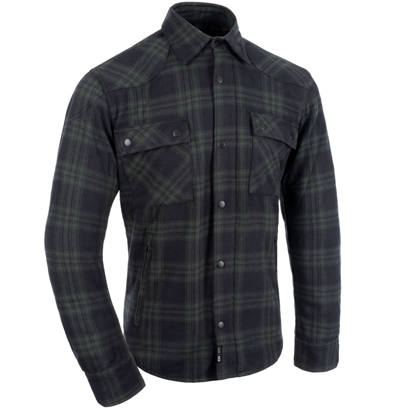 Chemise moto Oxford Kickback 3.0 verte