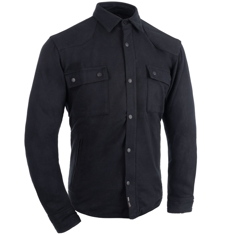 Chemise de moto Oxford Kickback 3.0 noire