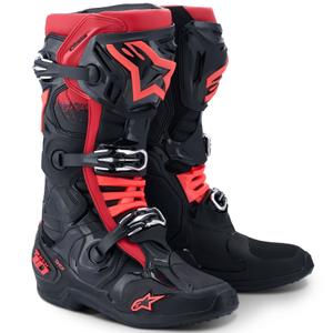 Bottes de moto Alpinestars Tech 10 noir-rouge