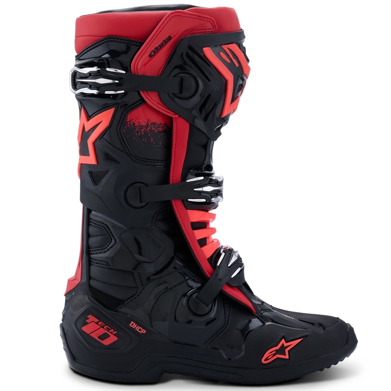 Bottes de moto Alpinestars Tech 10 noir-rouge