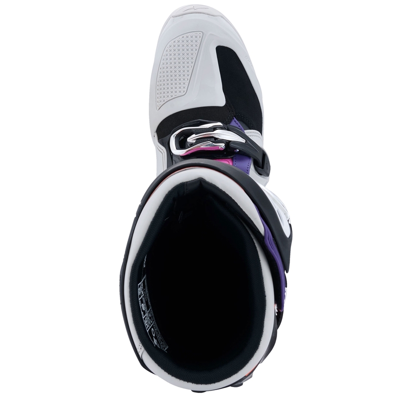 Bottes moto Alpinestars Tech 7 noir-gris clair-orange fluo-dégradé