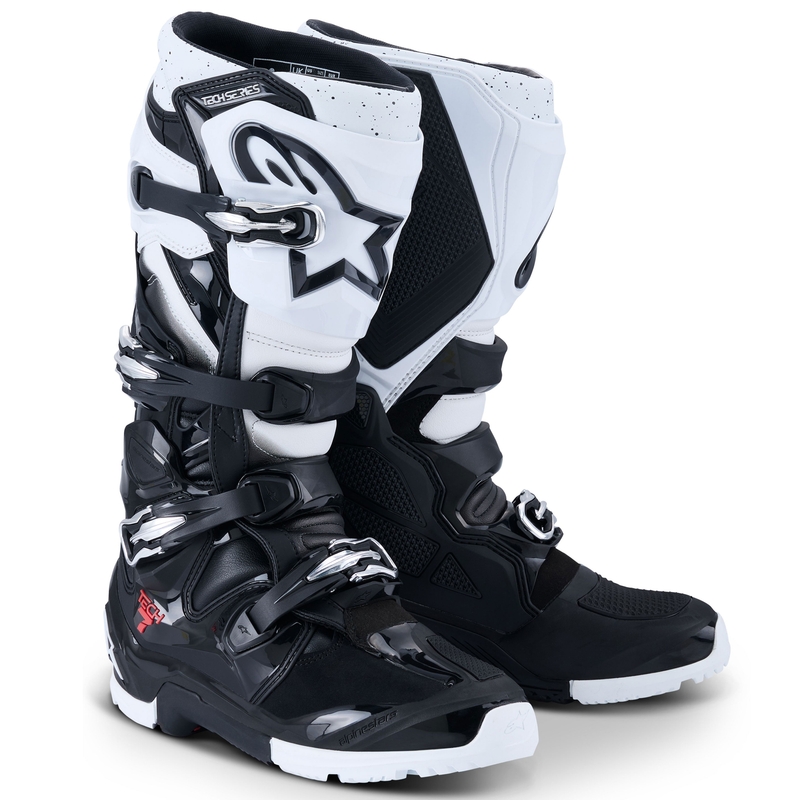 Bottes moto Alpinestars Tech 7 Enduro Noir-Blanc