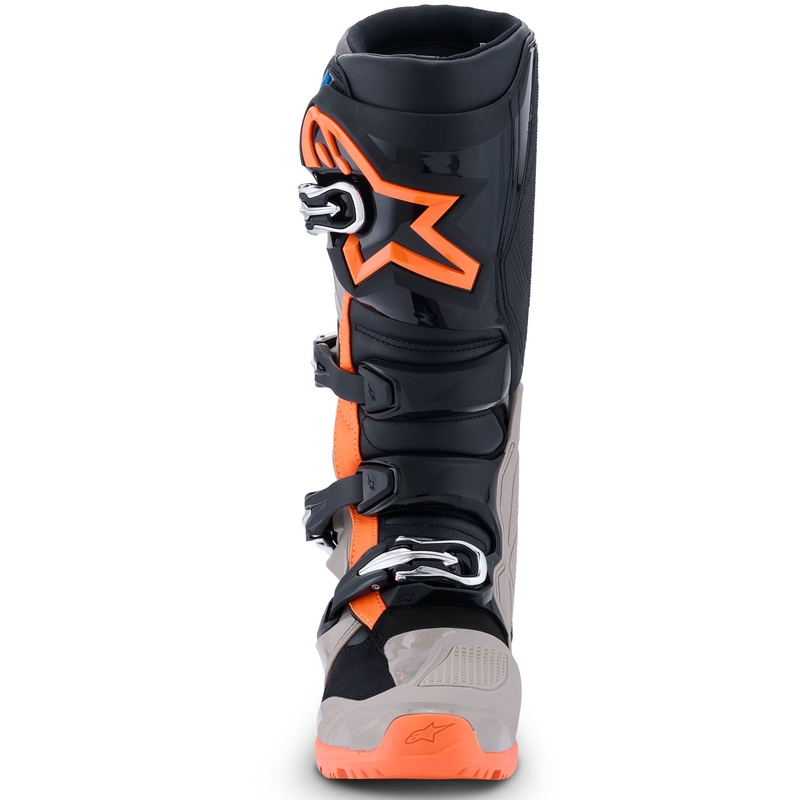 Bottes moto Alpinestars Tech 7 Enduro Noir-Gris foncé-Orange fluo