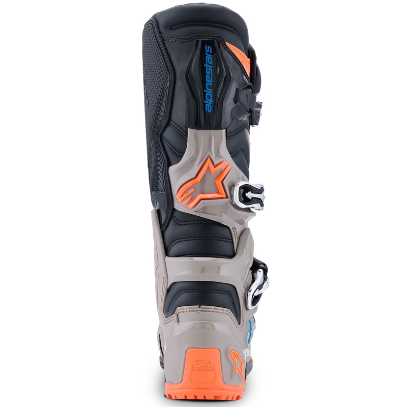 Bottes moto Alpinestars Tech 7 Enduro Noir-Gris foncé-Orange fluo