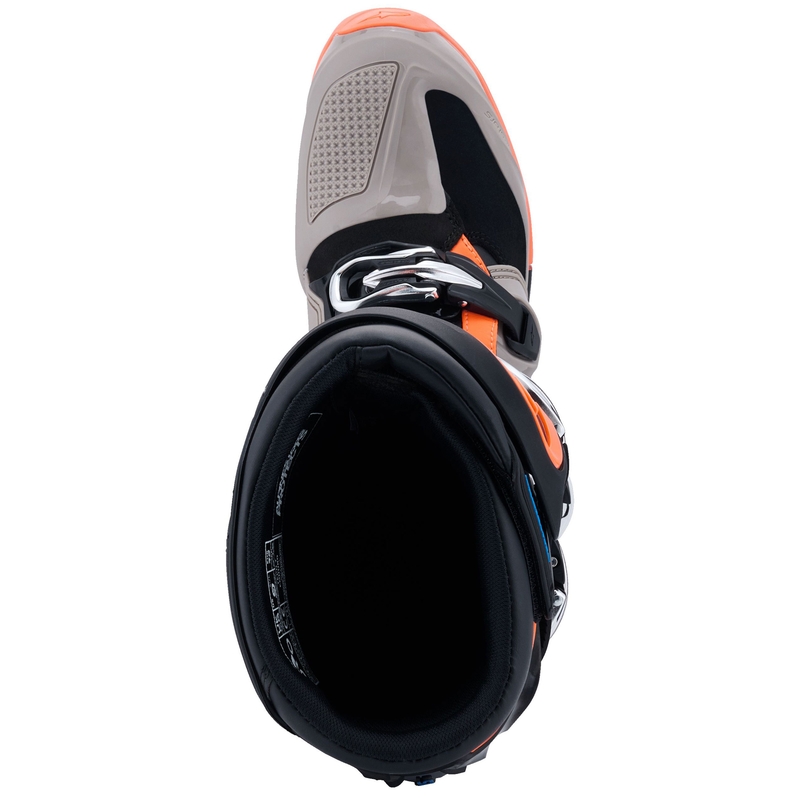 Bottes moto Alpinestars Tech 7 Enduro Noir-Gris foncé-Orange fluo