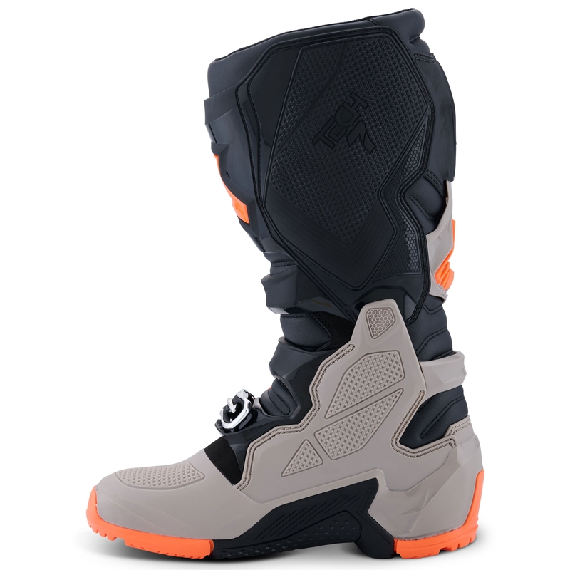 Bottes moto Alpinestars Tech 7 Enduro Noir-Gris foncé-Orange fluo