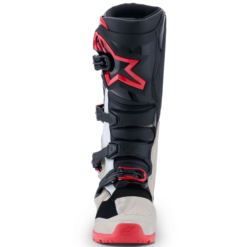 Bottes moto Alpinestars Tech 7 Enduro Noir-Gris clair-Rouge
