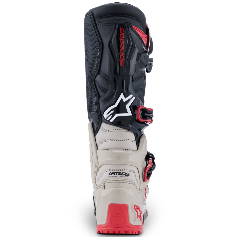 Bottes moto Alpinestars Tech 7 Enduro Noir-Gris clair-Rouge