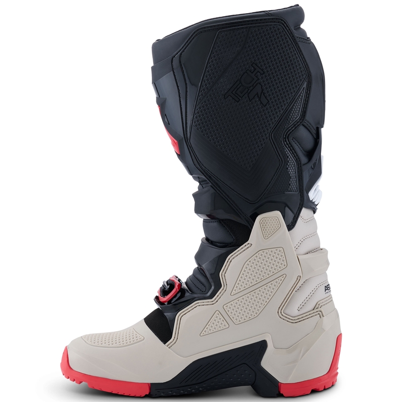 Bottes moto Alpinestars Tech 7 Enduro Noir-Gris clair-Rouge