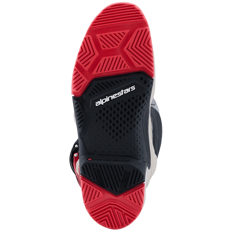 Bottes moto Alpinestars Tech 7 Enduro Noir-Gris clair-Rouge