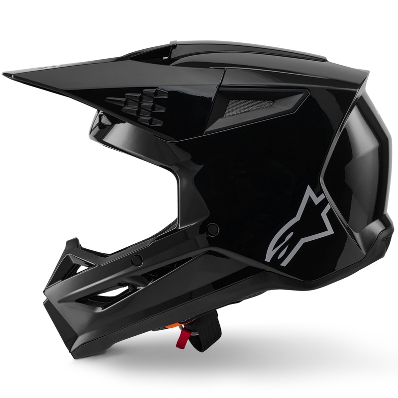 Casque de motocross Alpinestars S-M3 Solid noir