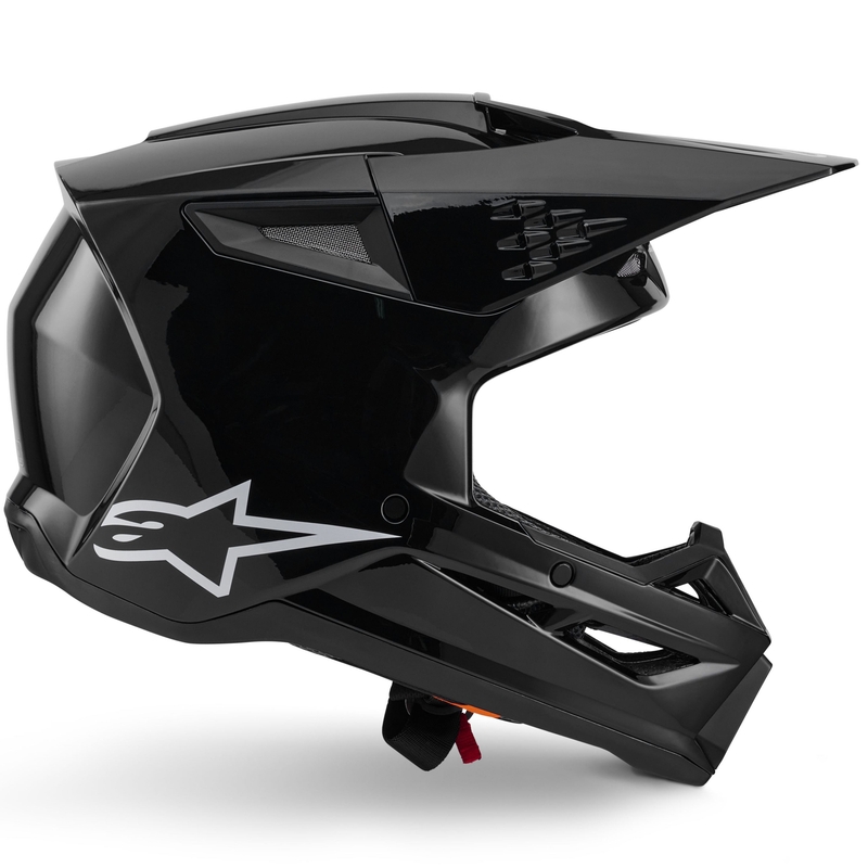 Casque de motocross Alpinestars S-M3 Solid noir