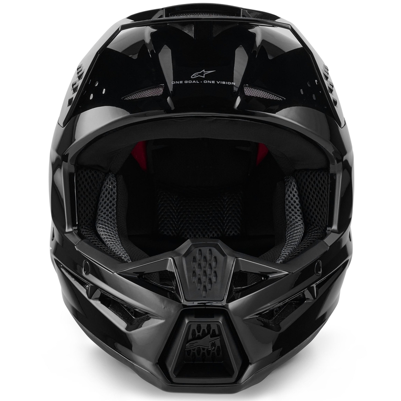 Casque de motocross Alpinestars S-M3 Solid noir