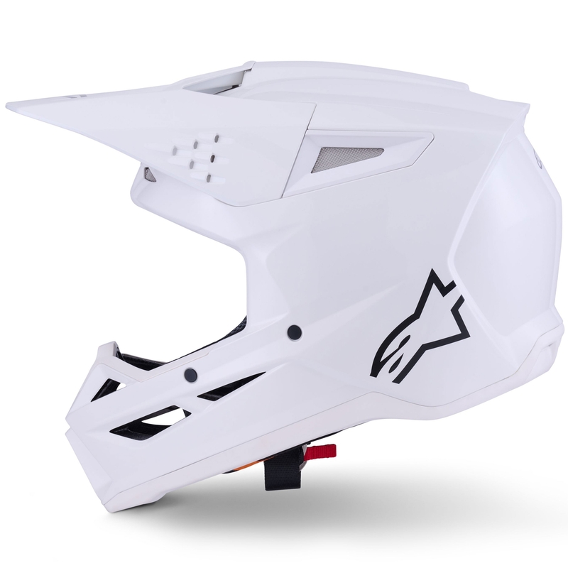Casque de motocross Alpinestars S-M3 Solid blanc