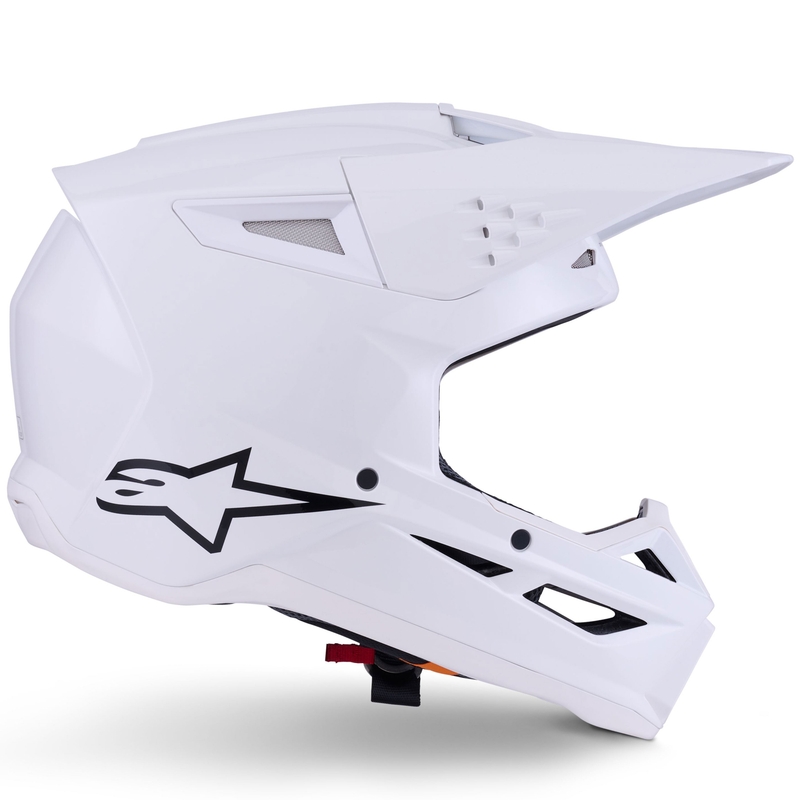 Casque de motocross Alpinestars S-M3 Solid blanc