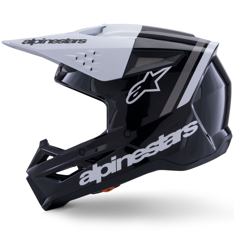 Casque de motocross Alpinestars S-M3 Radium noir-blanc-gris