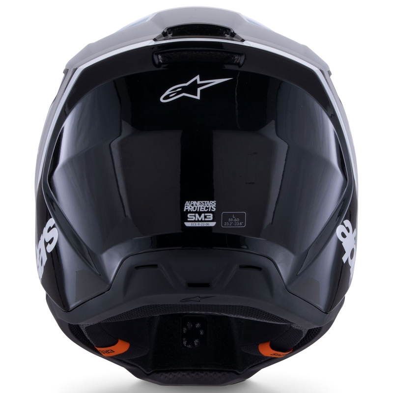 Casque de motocross Alpinestars S-M3 Radium noir-blanc-gris