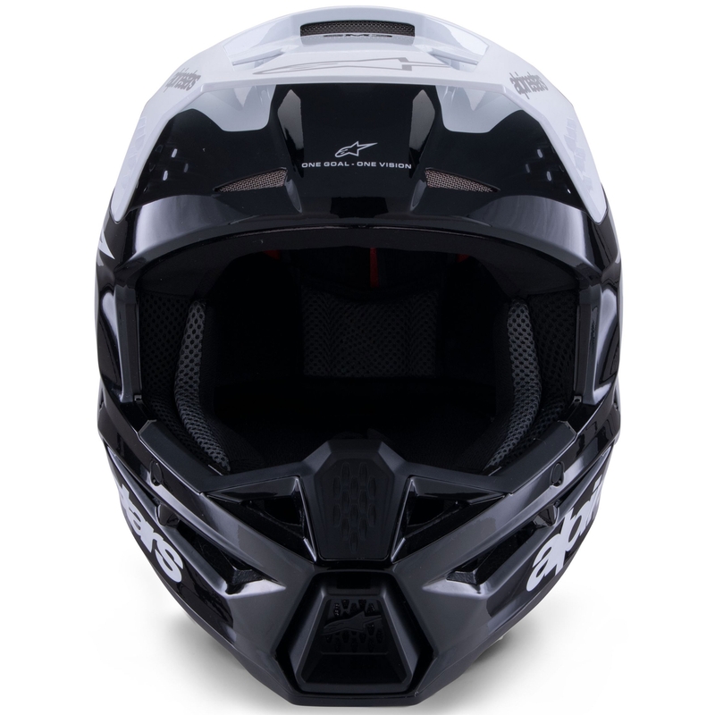 Casque de motocross Alpinestars S-M3 Radium noir-blanc-gris